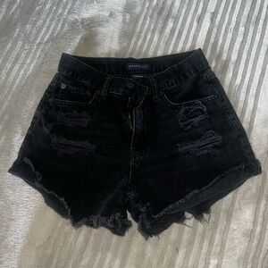 Aeropostale Black Mom Shorts